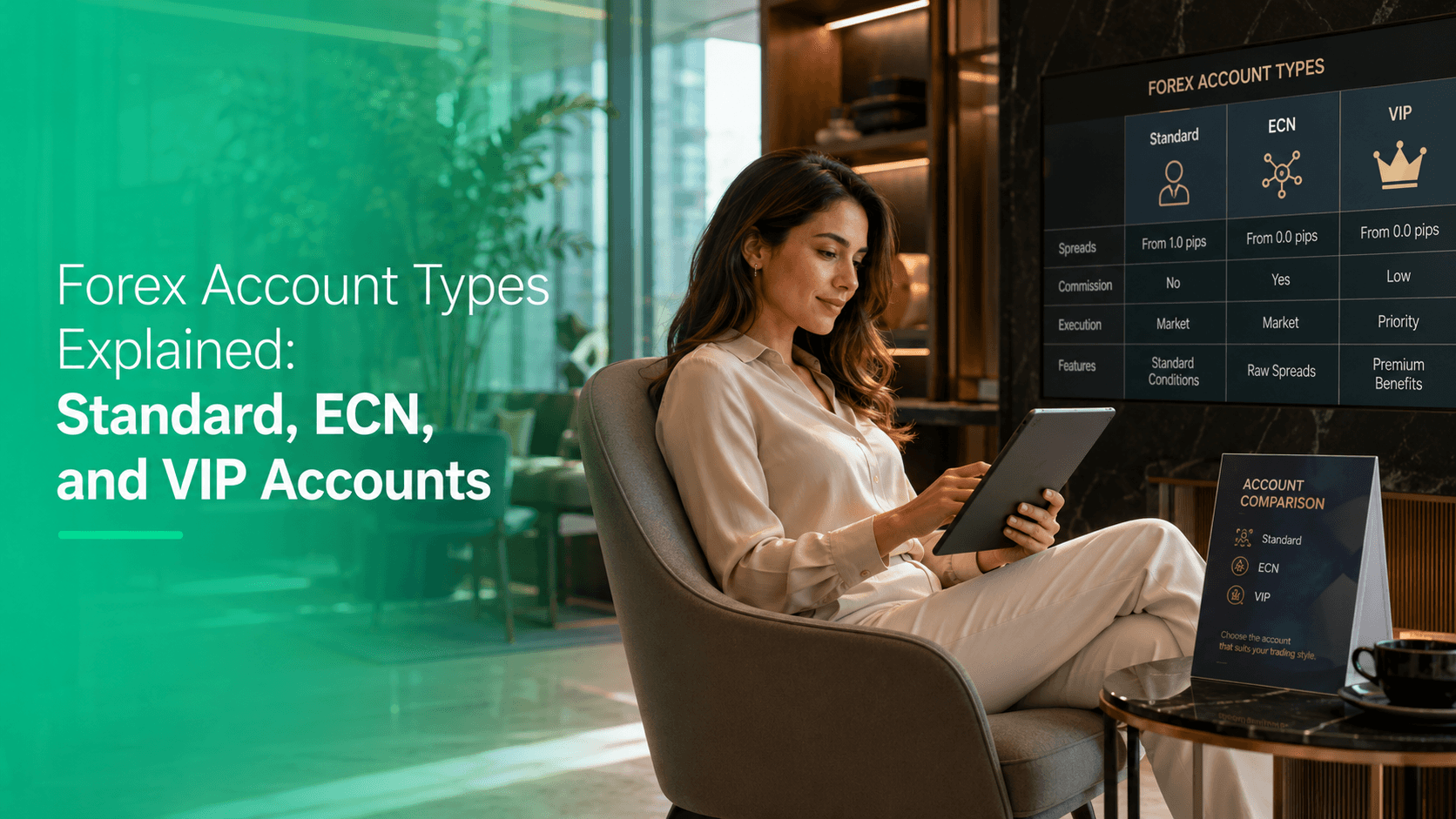 Forex Account Types Explained: Standard, ECN, and VIP Accounts